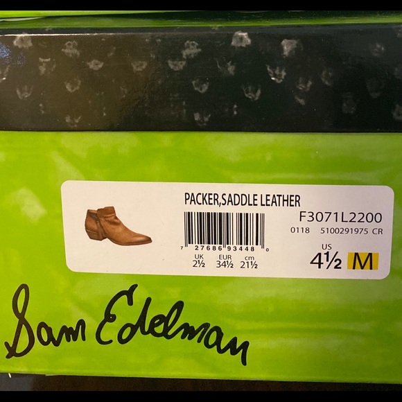 🛍️SOLD🛍️ Sam Edelman – Packer Bootie - DEEP SADDLE LEATHER - Picture 4 of 12